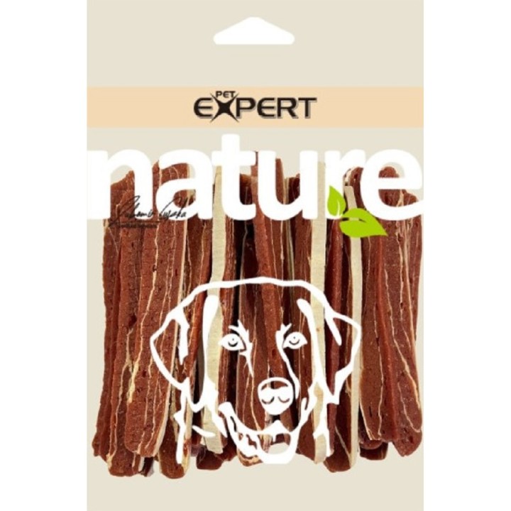 Pet Expert 500g pásky kuřecí s treskou 11cm dog